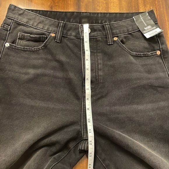 Men’s No Boundaries Loose Fit Button Fly Distressed Black Jeans - 30 x 30 - Picture 7 of 14